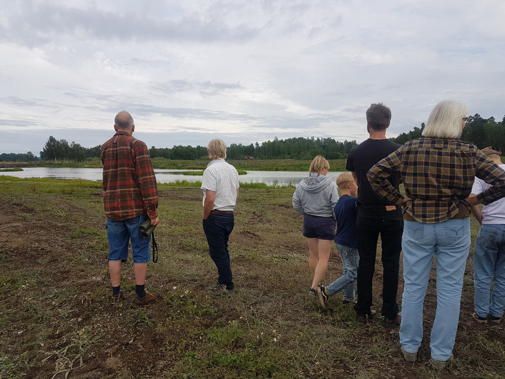 Mats och Lottas nyanlagda våtmark